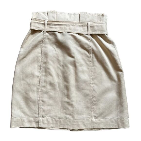 Banana Republic Belted Button Down Khaki Mini Skirt Size 0 - Picture 3 of 9